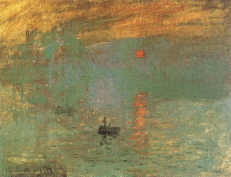 Claude Monet sunrise oil painting picture